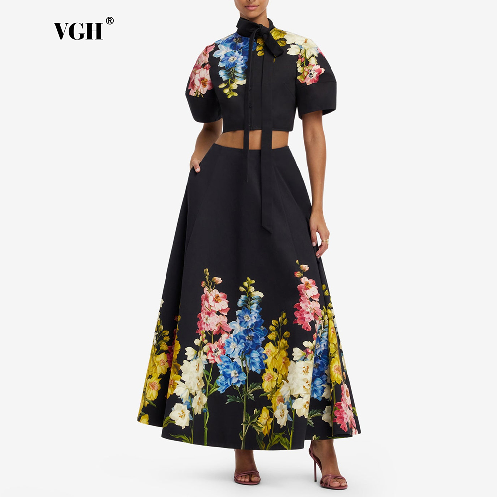 Элегантный комплект VGH с цвет – обзор и цена Midi Skirt Floral